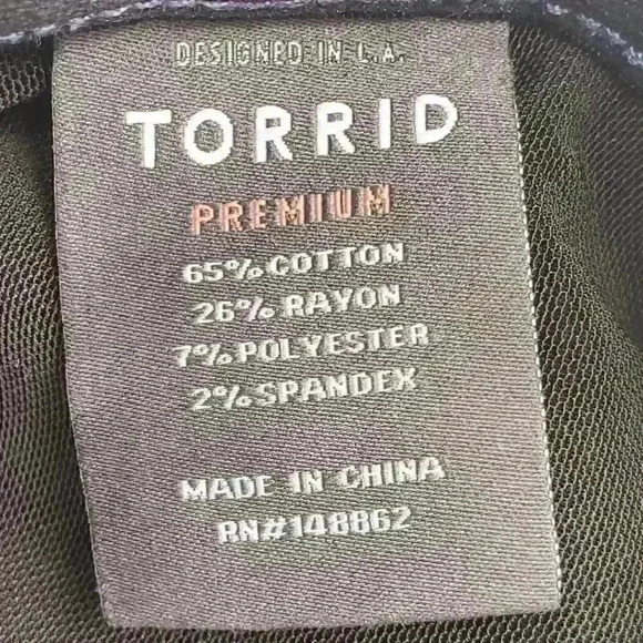 Torrid Bombshell Skinny Premium Stretch Jean 14T - Picture 7 of 10